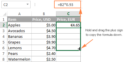 how do you show formulas in excel for mac
